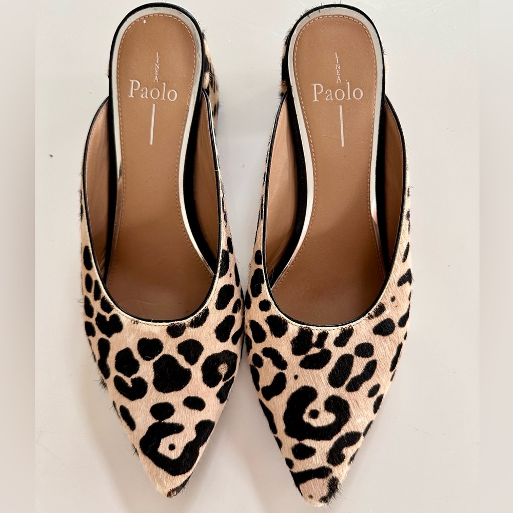 Leopard Print Mules